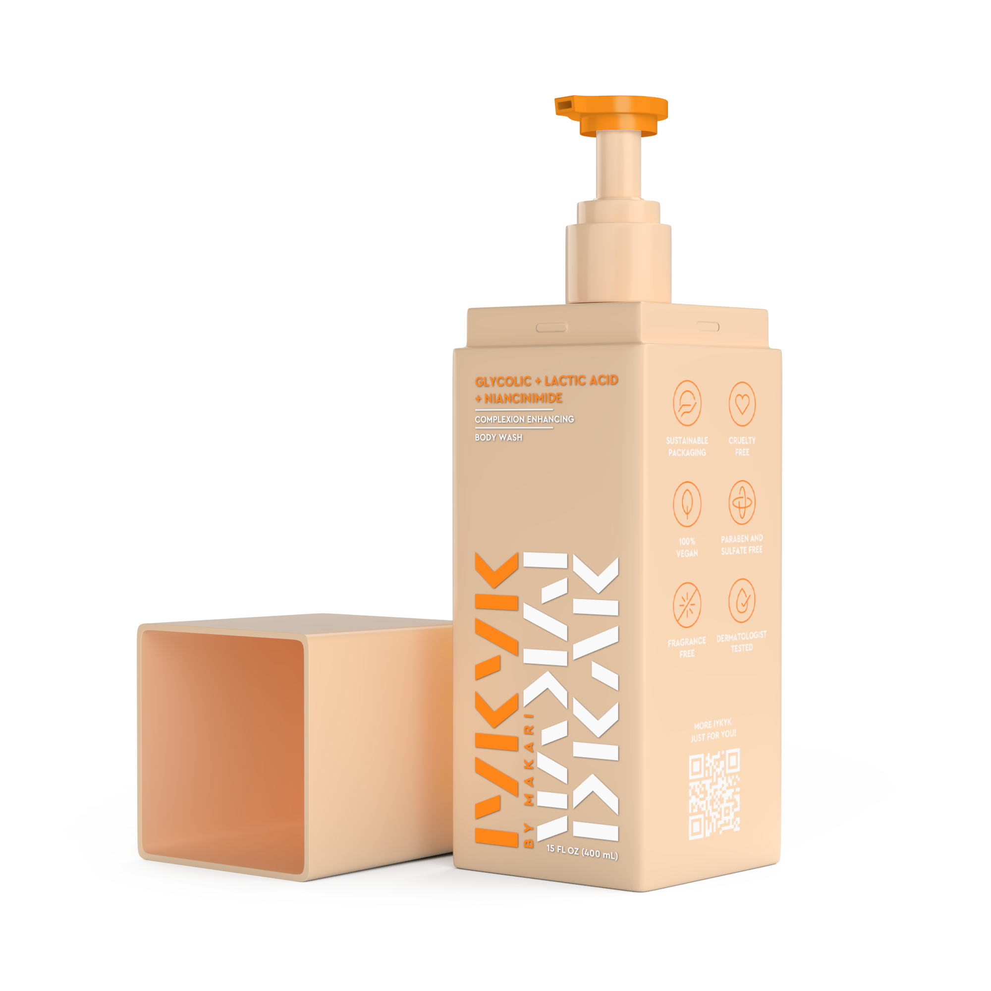 Glycolic + Lactic Acid + Niacinamide Body Wash - IYKYK - Image 1