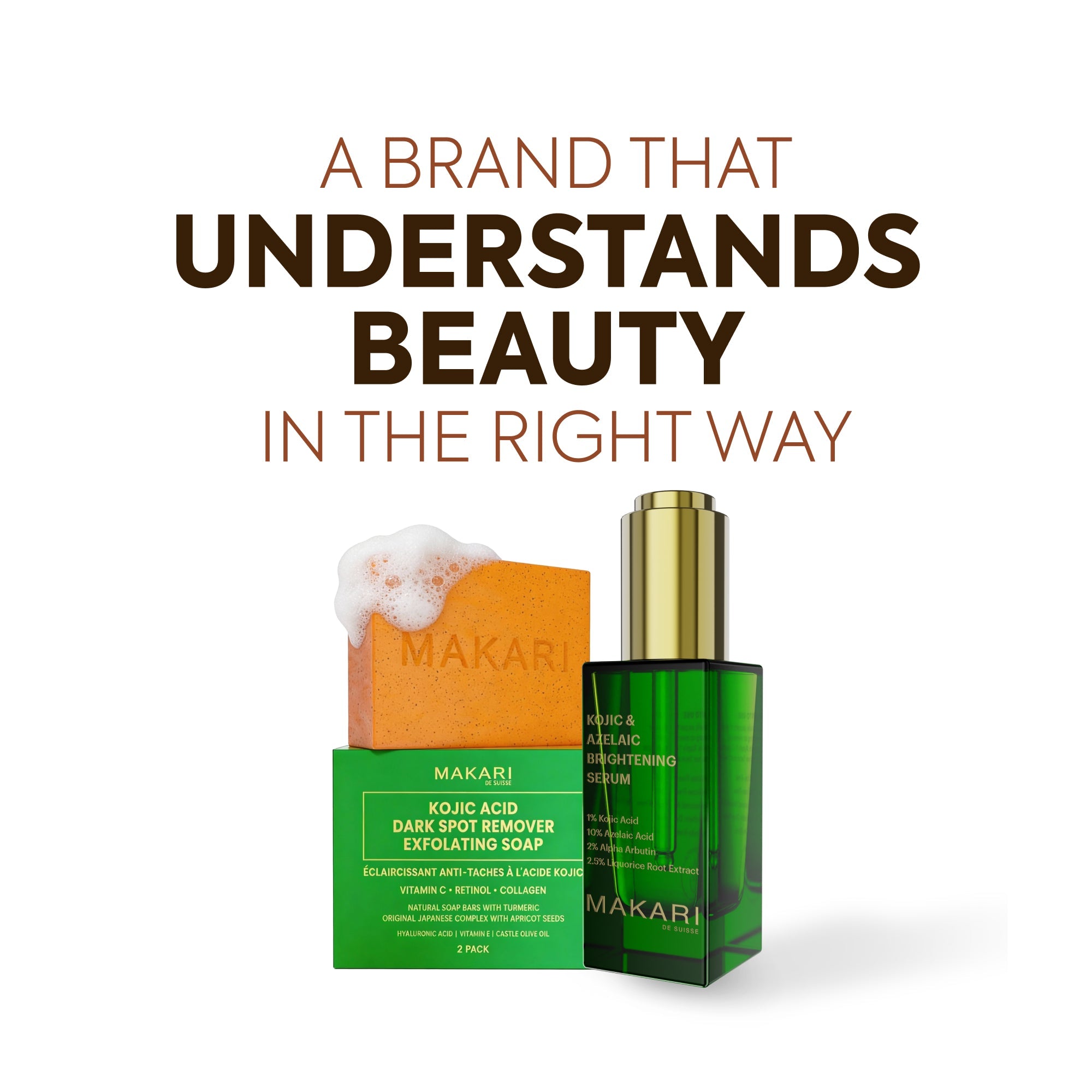 Kojic & Azelaic Brightening Serum – Makari Shop Europe