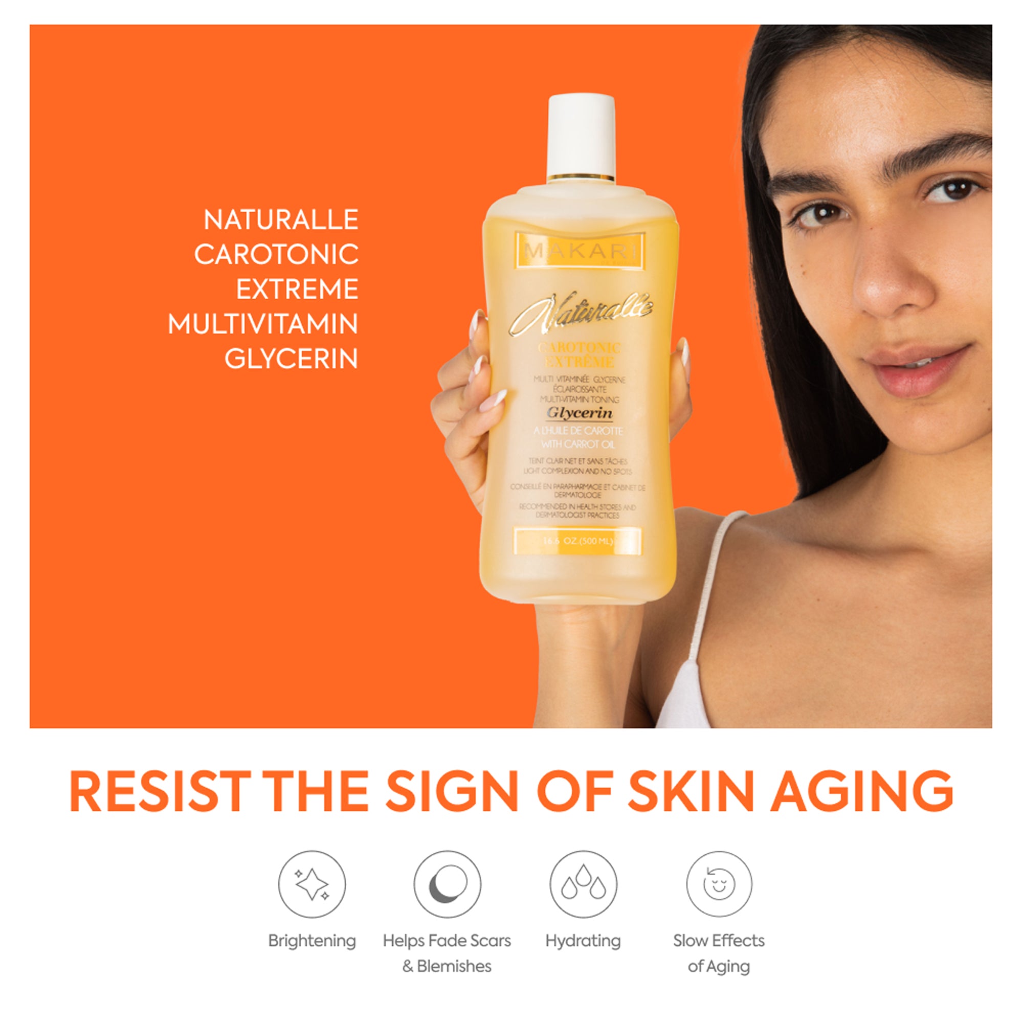 Glycérine tonifiante multivitaminée extrême Carotonic – Makari