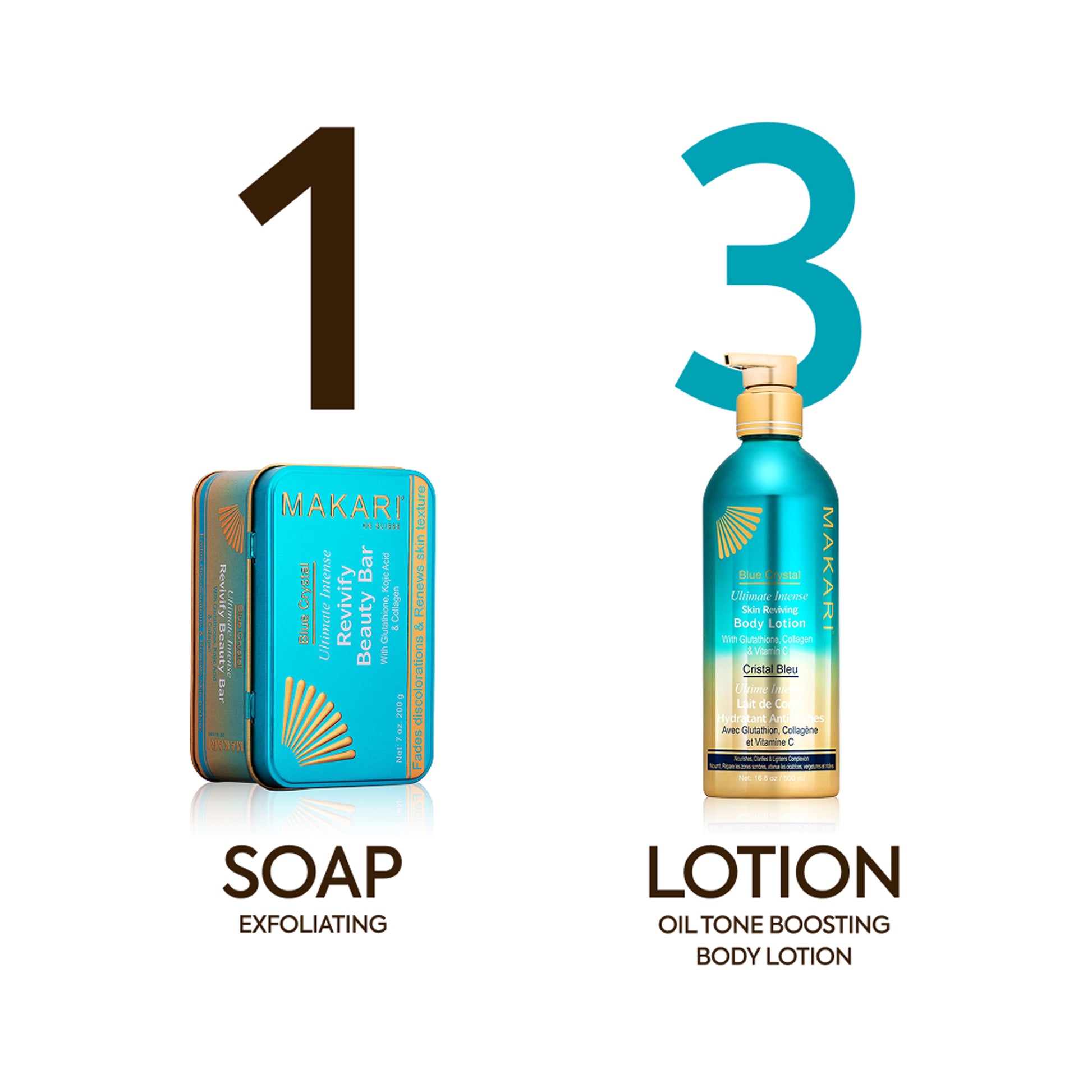 Blue Crystal Skin Reviving Body Lotion – Makari Shop Europe